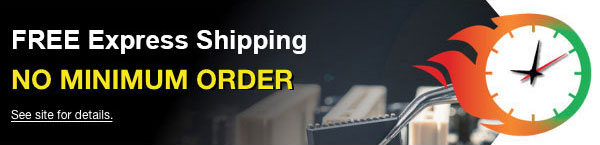 FREE Express Shipping, No Minimum Order, See site for details